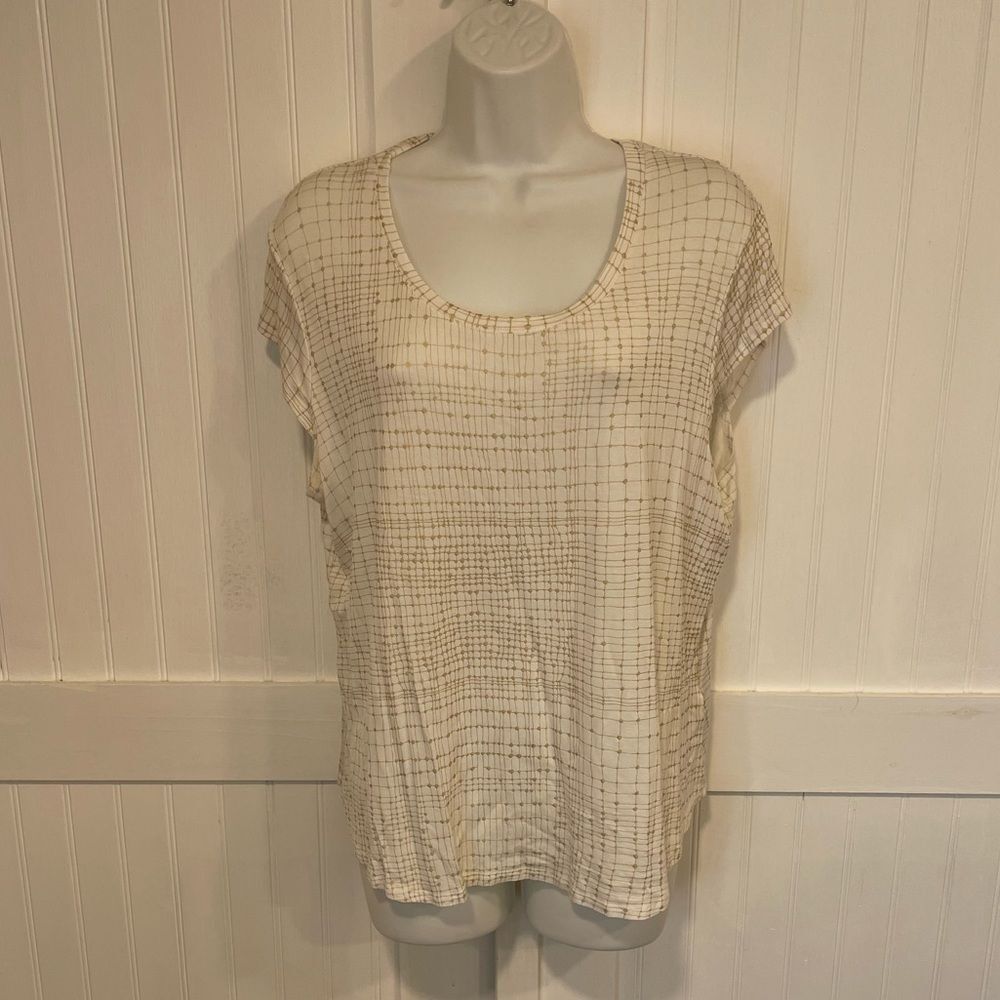 Nue Option beige/white lightweight shirt size XL